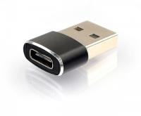 Переходник USB Cablexpert A-USB2-AMCF-02, USB-A(M)/Type-C(F), 2.0, пакет