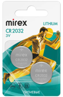 Батарейки Mirex CR2032 Lithium 23702-CR2032-E2 (2 шт)