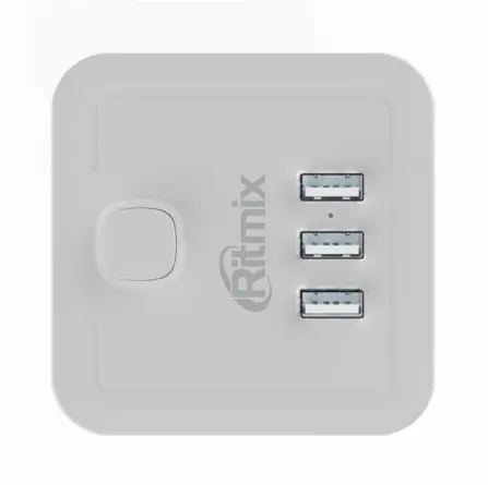 Сетевой фильтр Ritmix RM-043 (белый)