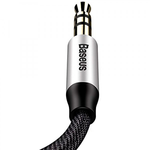 Кабель аудио сигнала Baseus Yiven Audio Cable M30 CAM30-BS1, 1м, серебро + черный
