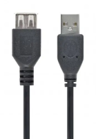 Удлинитель USB Type-A Cablexpert CCF-USB2-AMAF-6 (USB 2.0, AM-AF, 1.8 м, черный)