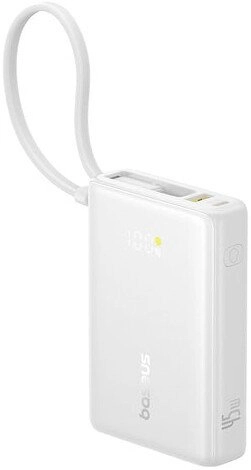 Внешний аккумулятор Baseus Picogo PPPG-1W45C Digital Display Power Bank 45W 10000mAh (белый)