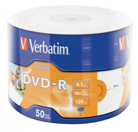 DVD-R диск Verbatim 4.7Gb 16x 43793 (50 шт.)