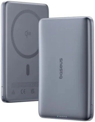Внешний аккумулятор Baseus PicoGo AM41 Ultra-Slim Qi2 Magnetic Power Bank 10000mAh (серый)