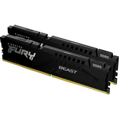 Оперативная память Kingston 2x32ГБ FURY Beast DDR5 KF564C32BBEK2-64 (6400МГц, EXPO)