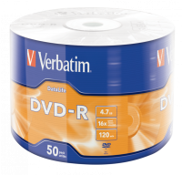 Набор дисков DVD-R Verbatim DataLife Matt Silver 4.7Gb 16x (50 шт)