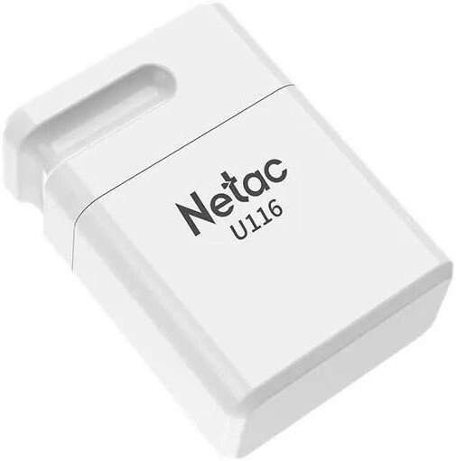 Флешка Netac U116 64GB USB 3.2 NT03U116N-064G-32WH (белый)