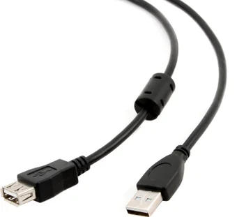 Удлинитель USB Type-A Cablexpert CCF2-USB2-AMAF-15 (USB 2.0, AM-AF, 4.5м, черный)