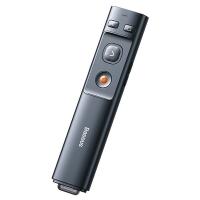 Лазерная указка-презентер Baseus Orange Dot Wireless Presenter, красный лазер, цвет корпуса серый