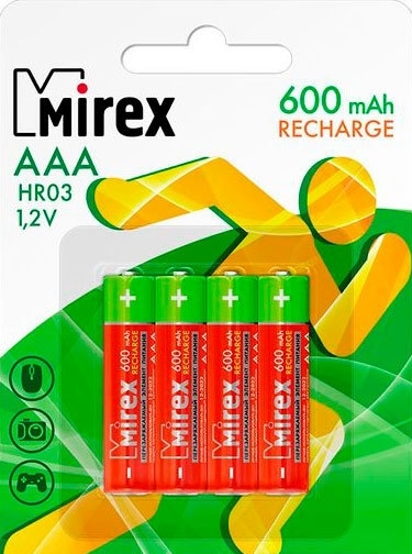 Аккумулятор Mirex 23702-HR03-06-E4