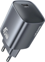 Сетевое зарядное Usams CC323 T66 45W GaN (черный)