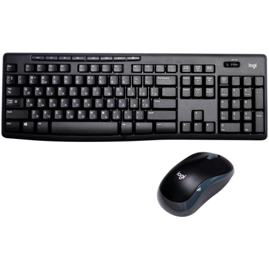 Беспроводная клавиатура + мышь Logitech Wireless Combo MK270 920-003381 (черный)