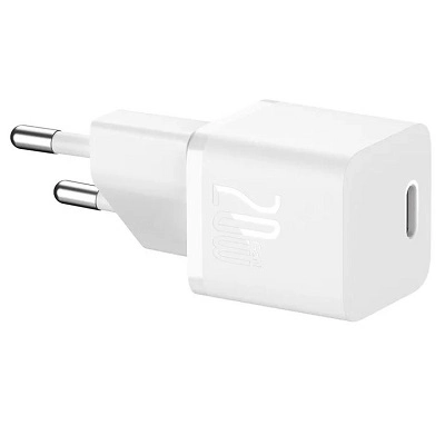 Сетевое зарядное Baseus GaN5 Fast Charger Mini 1C 20W CCGN050102 (белый)