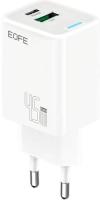 Сетевое зарядное устройство EOFE E406 GaN (Type-A/Type-C, 45W, белый)