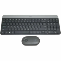 Беспроводная клавиатура + мышь Logitech Slim Wireless Combo MK470 920-009180 (черный)