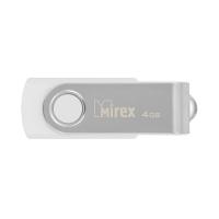 Флешка 4GB USB Flash Mirex SWIVEL (Белый) 13600-FMUSWT04