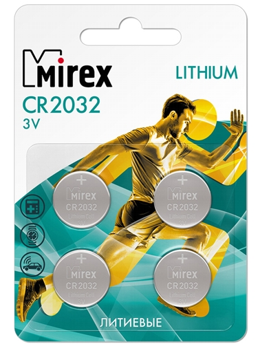 Батарейки Mirex 23702-CR2032-E4