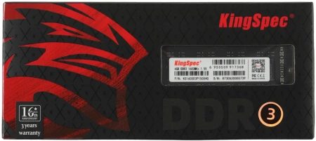 Оперативная память KingSpec 4ГБ DDR3 KS1600D3P15004G (1600МГц)