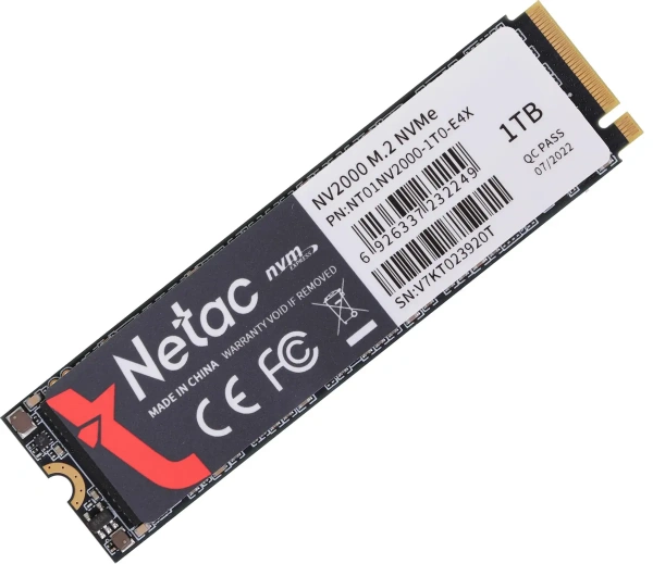 Внутренний SSD-накопитель Netac NV2000 1TB NT01NV2000-1T0-E4X