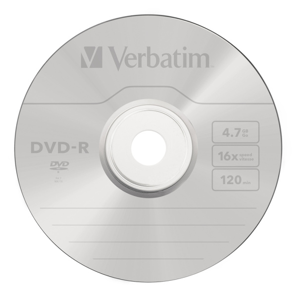 Диск DVD-R Verbatim DataLife 4.7Gb 16x (1 шт)