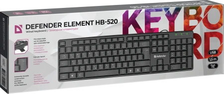 Клавиатура Defender Element HB-520 (черный)