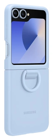 Чехол Samsung Silicone Case Flip 6 (Голубой)