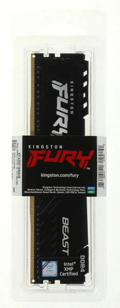 Оперативная память Kingston 8GB FURY Beast DDR4 KF432C16BB/8 (3200МГц, XMP)