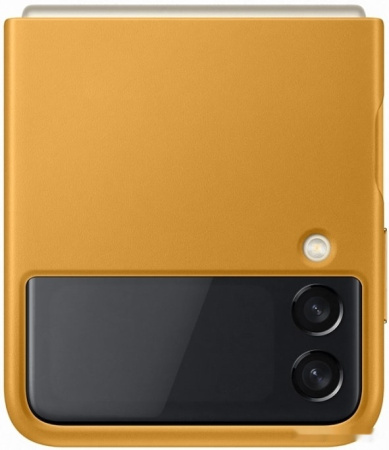 Чехол Samsung Leather Cover для Samsung Galaxy Z Flip3 (коричневый)