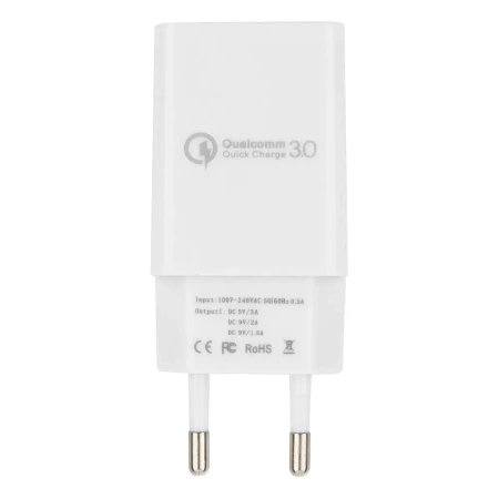 Сетевое зарядное Cablexpert MP3A-PC-16 (USB Type-A, 18Вт, белый)