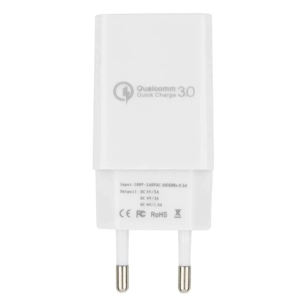 Сетевое зарядное Cablexpert MP3A-PC-16 (USB Type-A, 18Вт, белый)