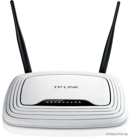 TP-Link 300Mbps Wireless N Router,  Mediatek, 2T2R, 2.4GHz, 802.11b/g/n, 1 10/100Mbps WAN + 4 10/100Mbps LAN ports, 2 fixed 5dBi antennas