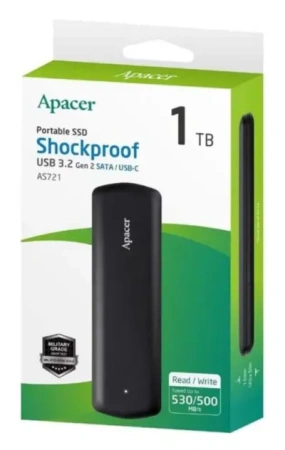 Внешний SSD-накопитель Apacer AS721 1TB AP1TBAS721B-1