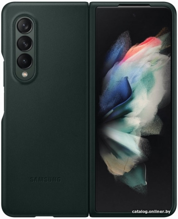 Чехол Samsung Leather Cover для FOLD3, Green