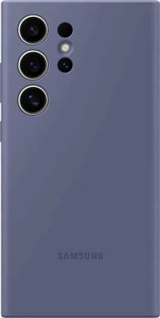 Чехол-накладка Silicone Case S24 Ultra (фиолетовый)