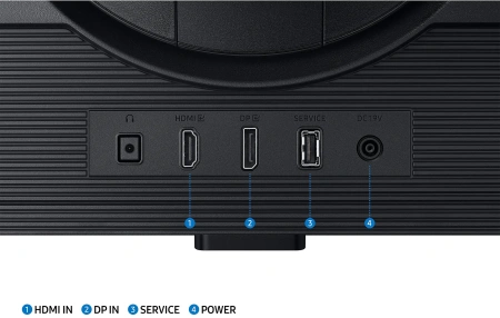 Монитор Samsung Odyssey G5 G50D QHD LS27DG502EIXCI (27", 2560x1440, IPS, 180 Гц, HDMI+DP, портретный режим)