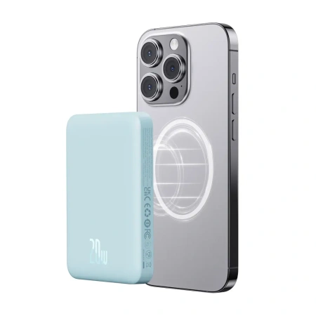 Внешний аккумулятор Baseus Magnetic Mini Air 10000mAh PPCXM10A (20W, голубой)
