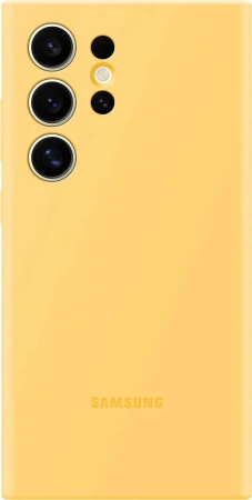 Чехол-накладка Silicone Case S24 Ultra (желтый)