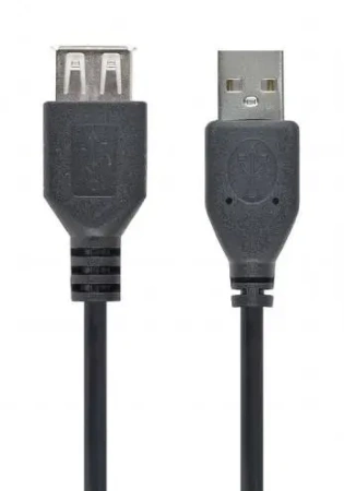 Удлинитель USB Type-A Cablexpert CCF-USB2-AMAF-6 (USB 2.0, AM-AF, 1.8 м, черный)