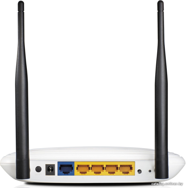 TP-Link 300Mbps Wireless N Router,  Mediatek, 2T2R, 2.4GHz, 802.11b/g/n, 1 10/100Mbps WAN + 4 10/100Mbps LAN ports, 2 fixed 5dBi antennas