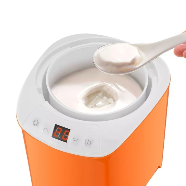 Йогуртница Kitfort KT-4090-2 (бело-оранжевый)