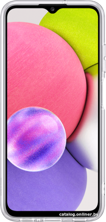 Чехол Samsung Soft Clear Cover для A03s, прозрачный
