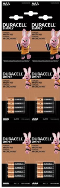 Батарейки Duracell AAA LR03 5000394129337