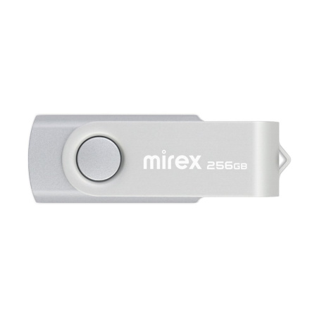 Флешка 256GB USB 2.0 FlashDrive Mirex SWIVEL SILVER