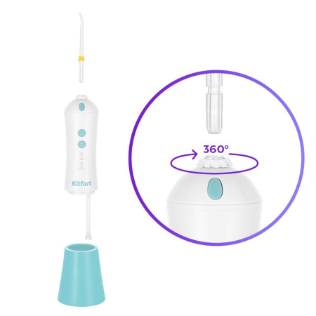 Ирригатор для полости рта Kitfort KT-2958-3 (бело-бирюзовый)