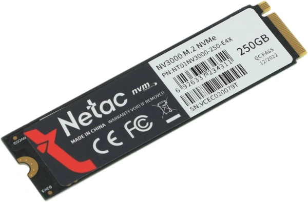 Внутренний SSD-накопитель Netac NV3000 250GB NT01NV3000-250-E4X