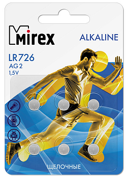 Батарейки Mirex LR726 6 шт. 23702-LR726-E6
