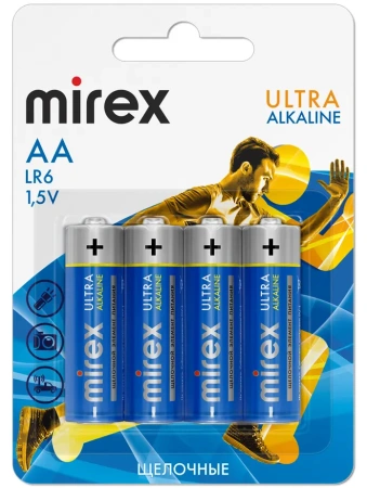 Батарейки Mirex AA LR6 Ultra Alkaline 23702-LR6-E4 (4 шт)