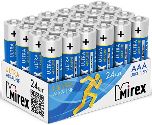 Батарейки Mirex 23702-LR03-B24