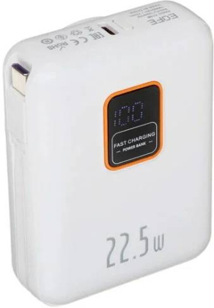 Внешний аккумулятор EOFE G108 10000mAh (Type-C, 22.5W, белый)