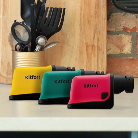 Электроточилка для ножей Kitfort KT-4099-1 (малиновый)